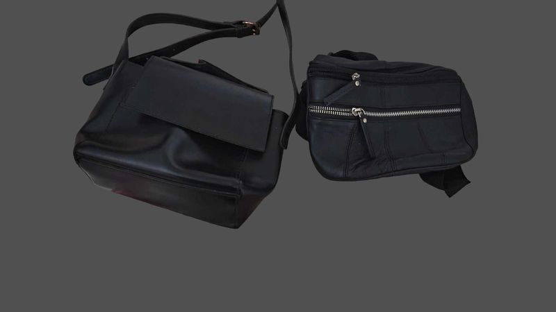 Black Crossbody &amp; Waist Bag Bundle