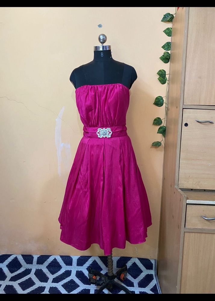 Hot Pink Tube Dress