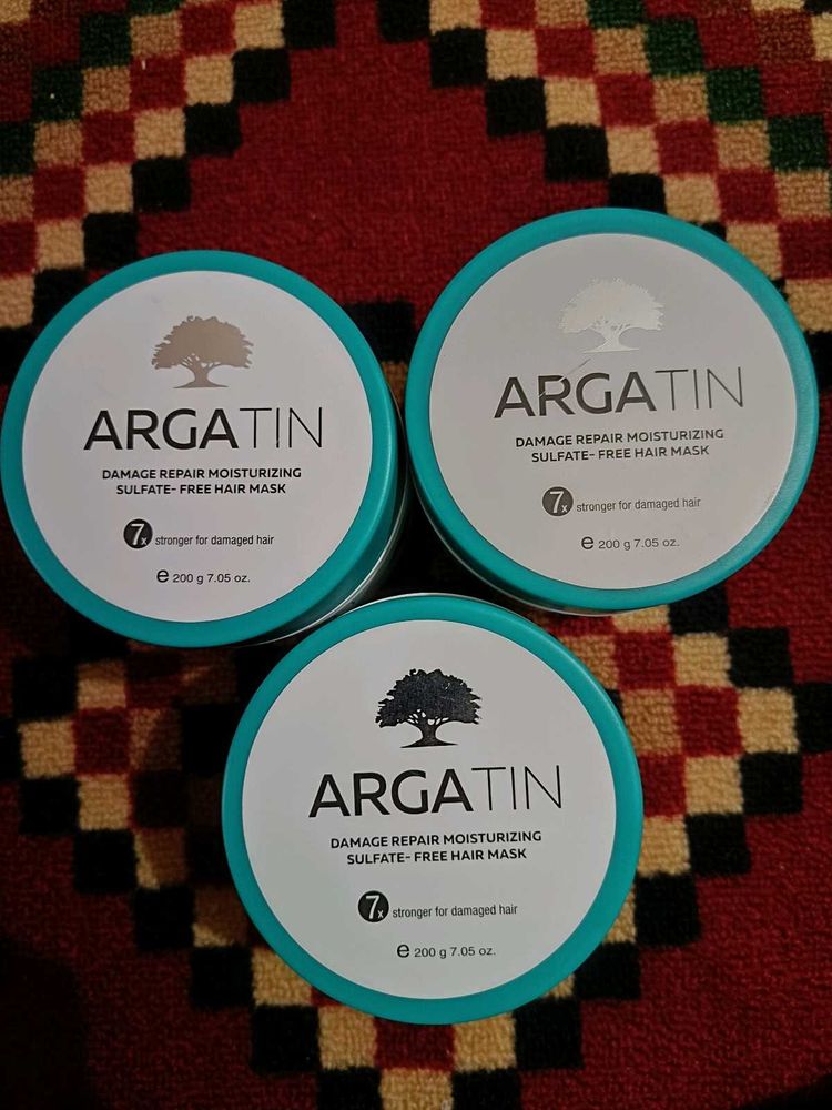 Pack Of 3 ARGATIN Hair Mask