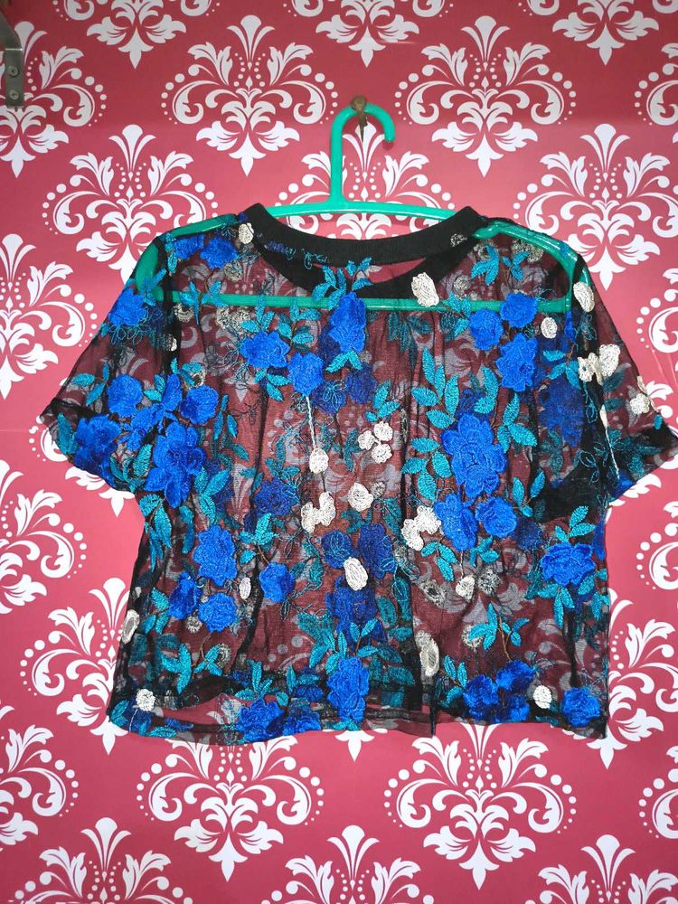 Floral Embroidered Top