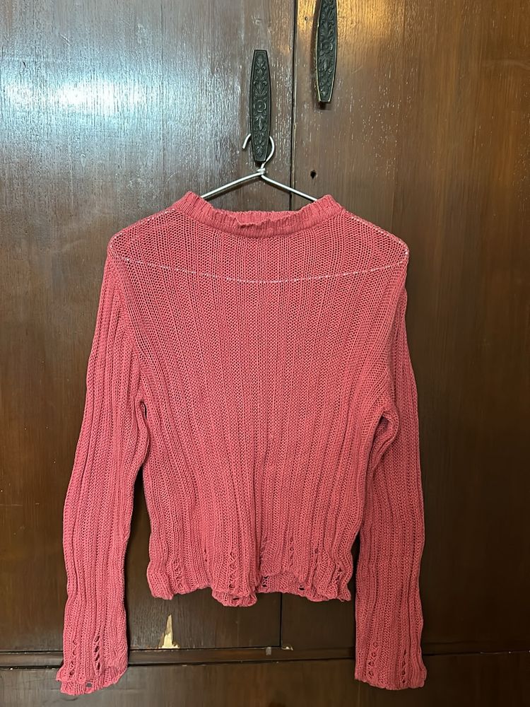 Pink Woollen Top