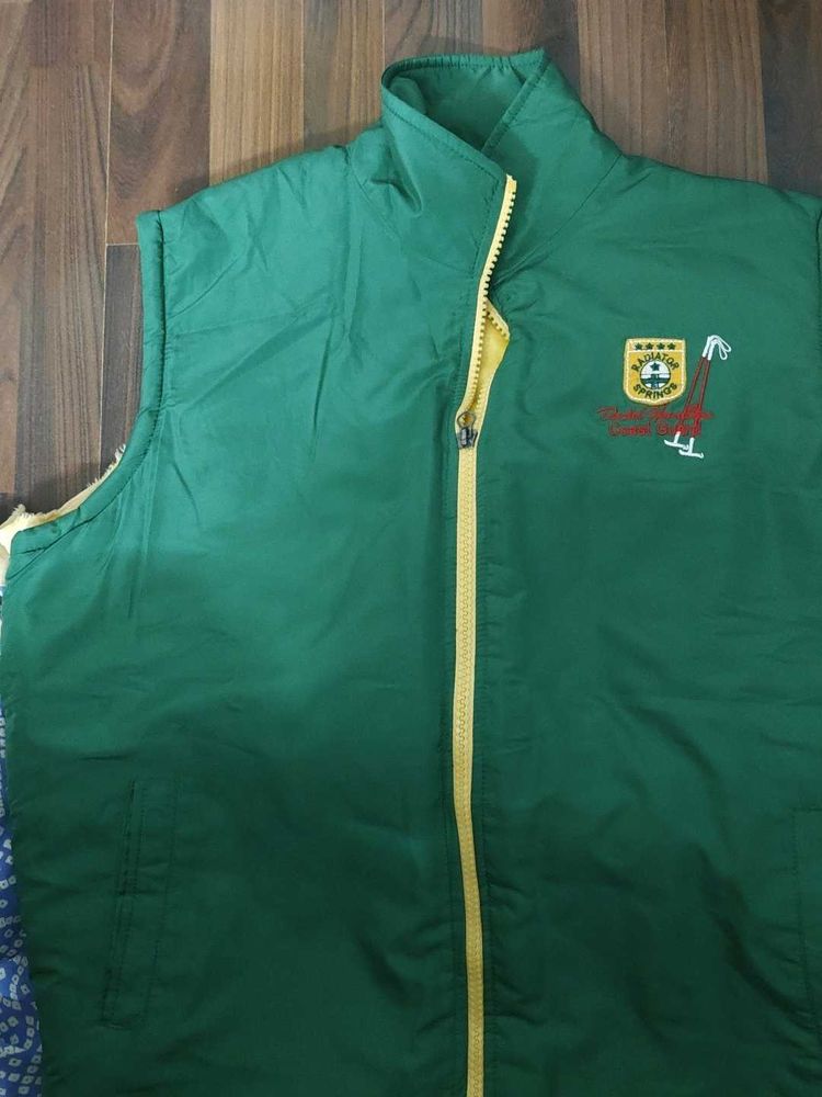 Green Sleeveless Jacket