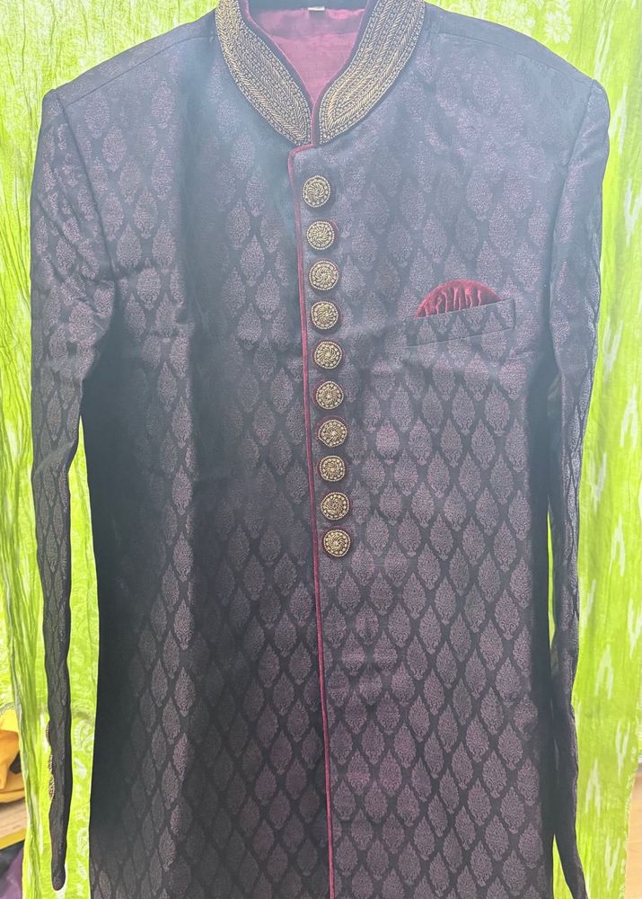 Elegant Purple Sherwani