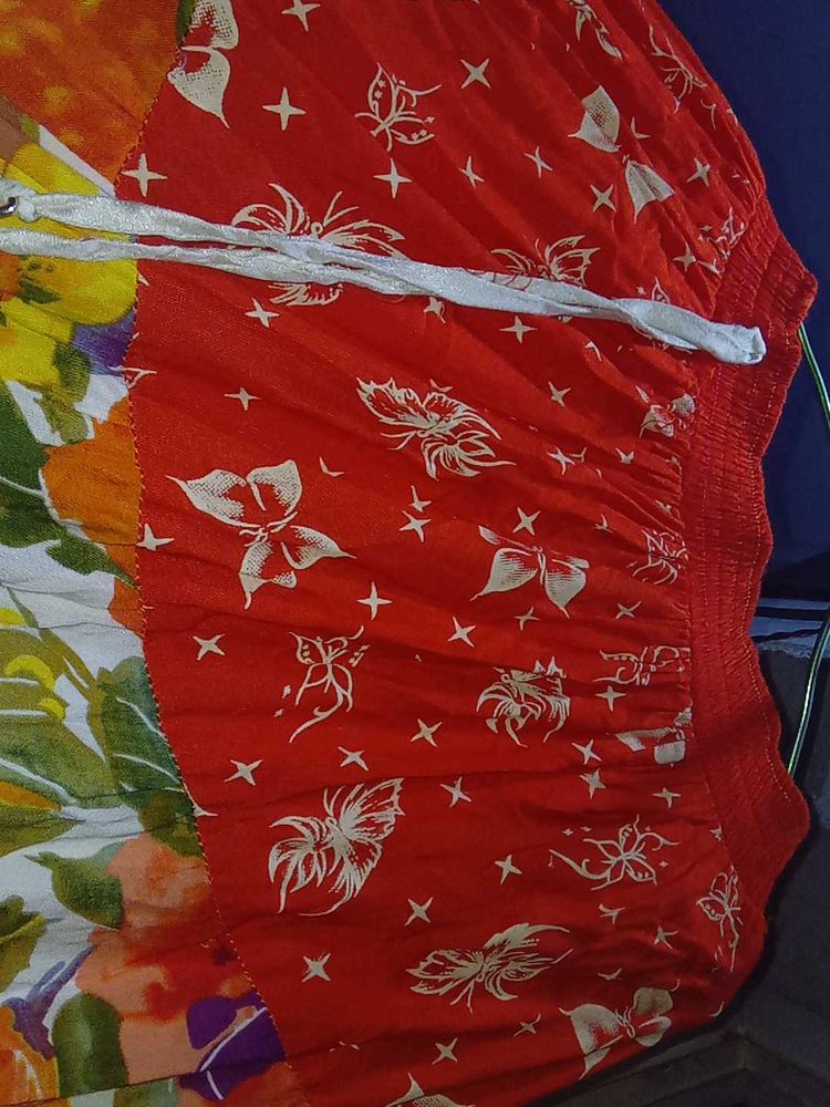 A Multicolor Long Skirt .