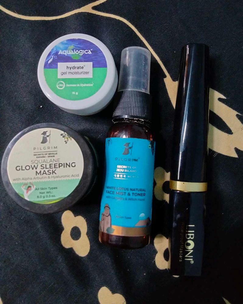 Toner, Mascara, Sleeping Mask , Moisturizer