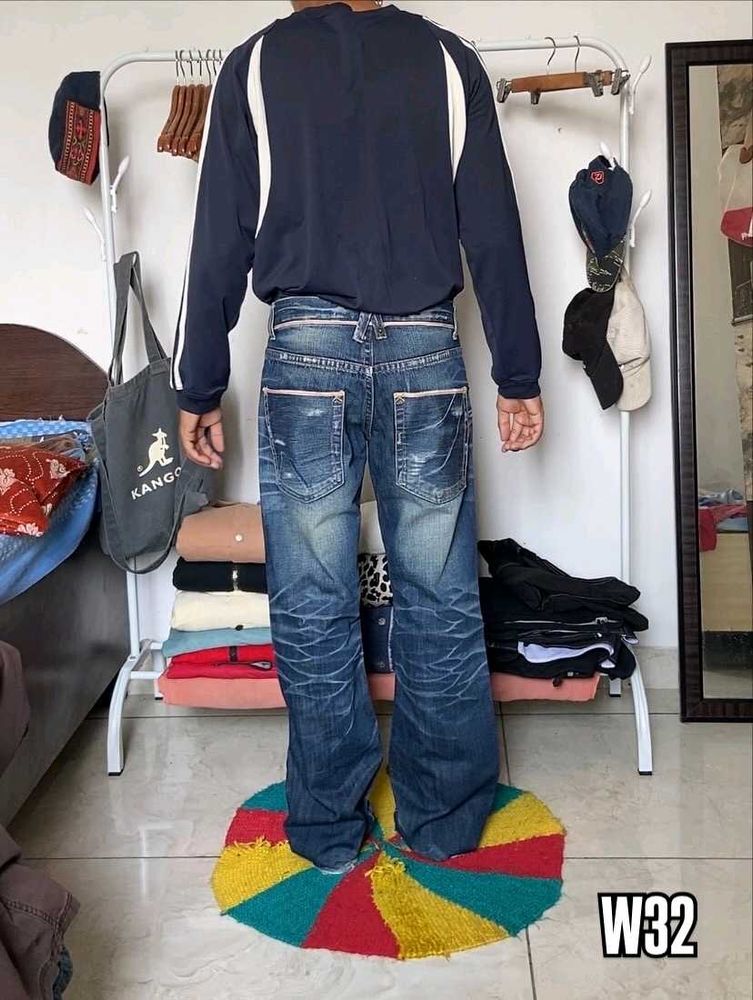 Blue Straight Jeans