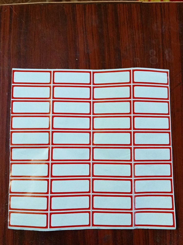 Blank Lable Sticker Packeg Price Writing