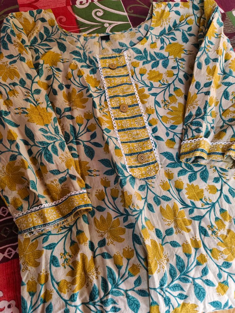 Cotton Kurta Pant Set