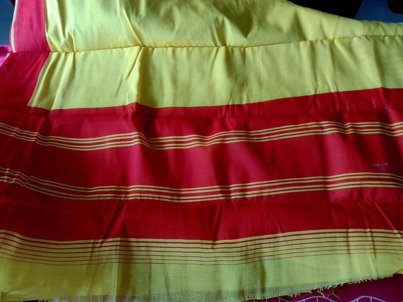 Red &amp; Yellow Saree For Women