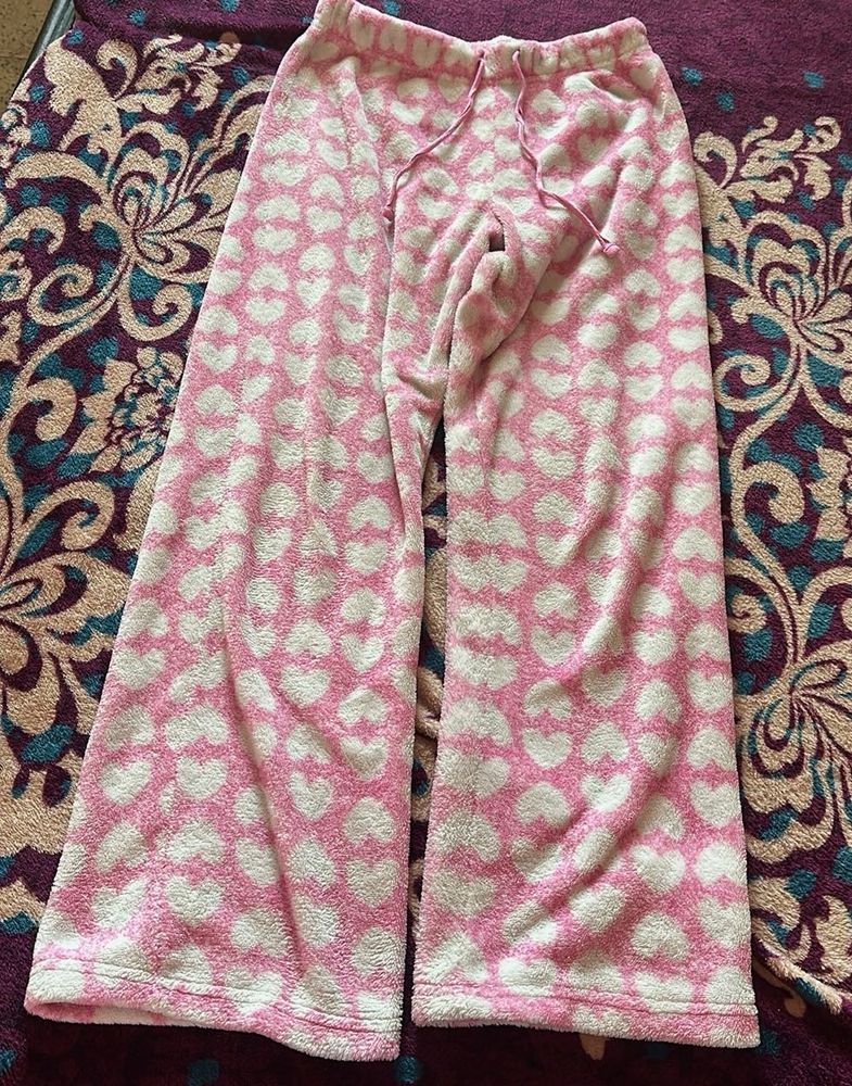 Night Wear Pink Wool Pajamas