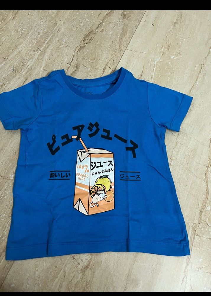 zudio Blue Juice Box Graphic Tee