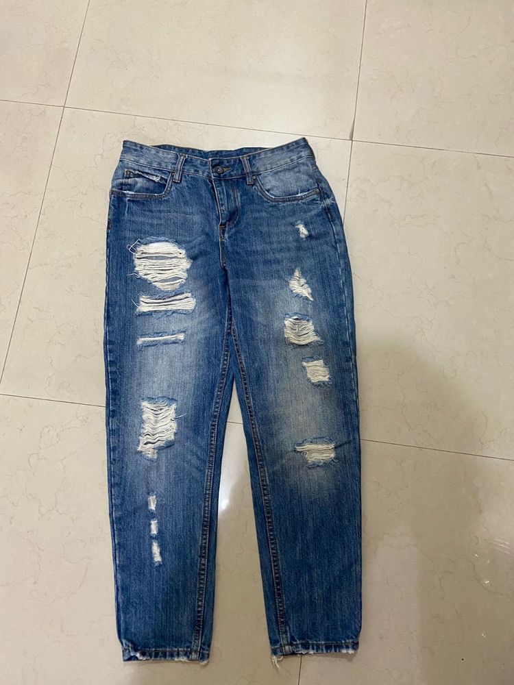 y2k destressed Denim Jeans