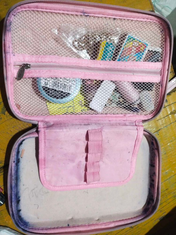 Pink Zippered Pouch