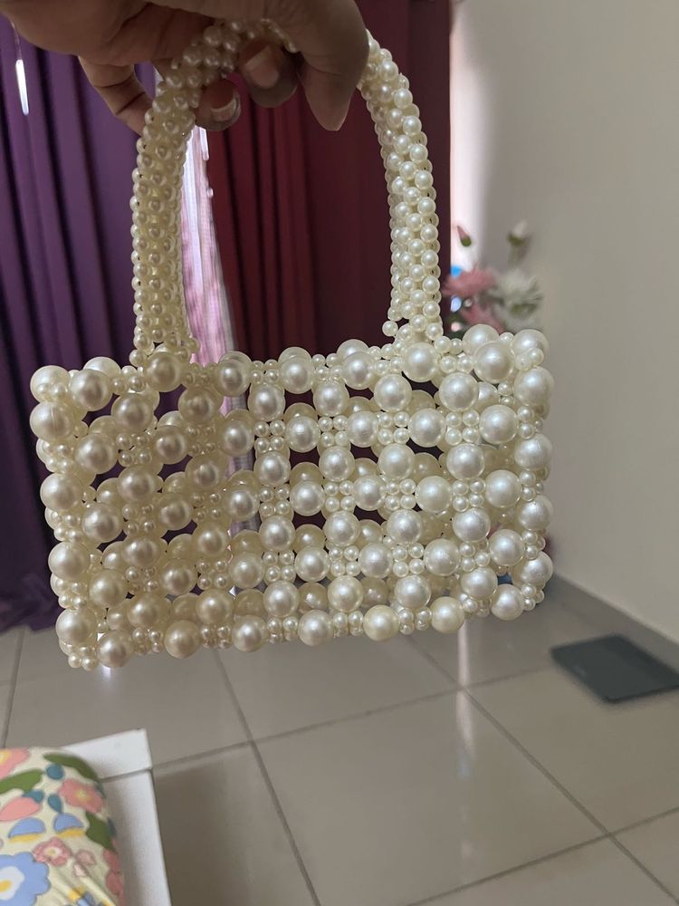 Pearl Beaded Handbag
