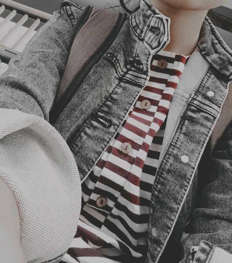 Rusty Black &amp; Grey Denim Jacket