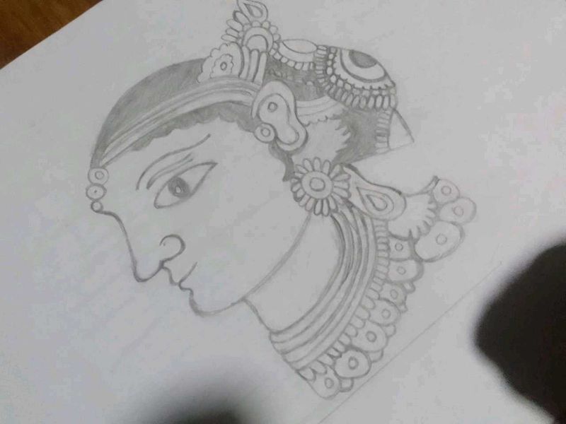 &#34;Grace in Tradition&#34;pencil Art 🎨