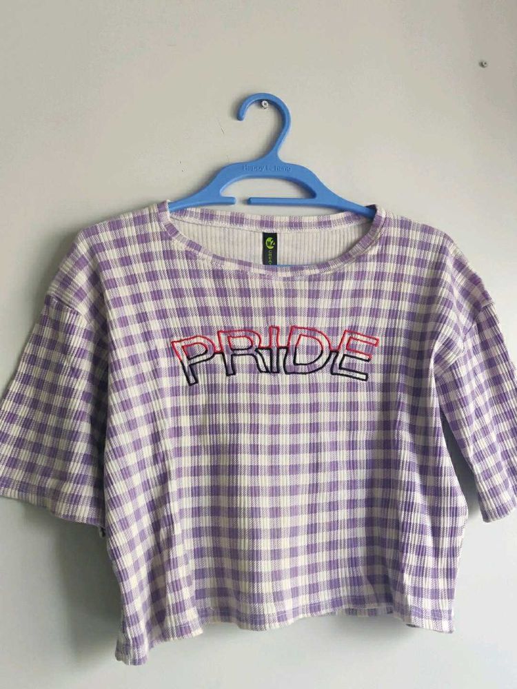 Pride Gingham Crop Top