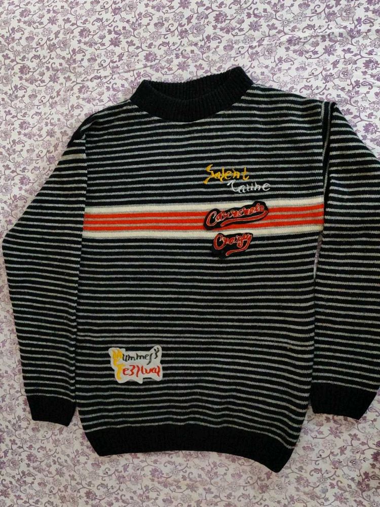 Striped Knit Sweater