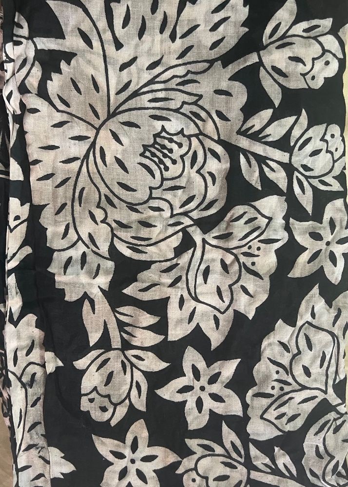 Floral Print Cotton Dupatta/Stole