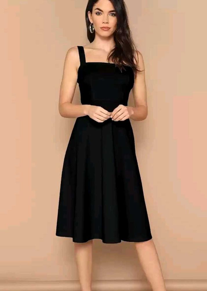 Chic Black Midi Dress