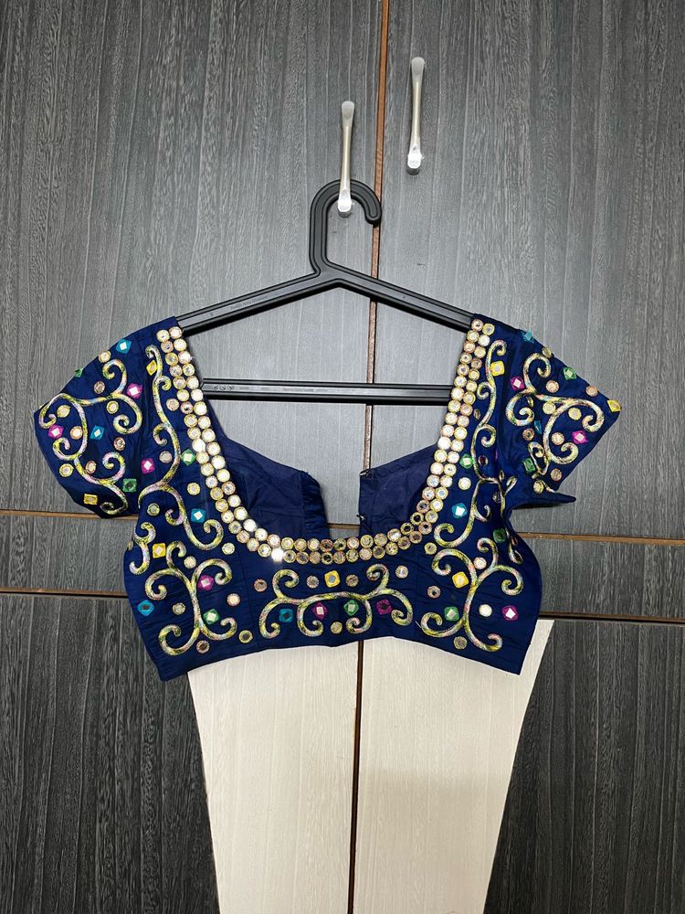 Embroidered Mirror Work Blouse