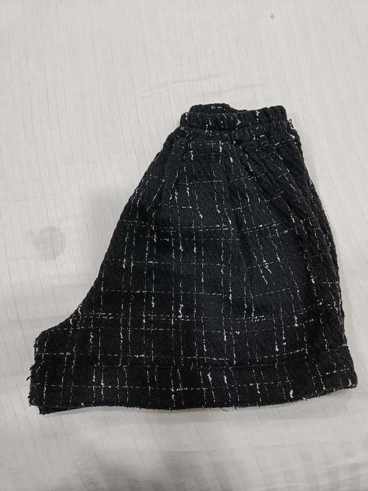 Tweed Plaid Shorts