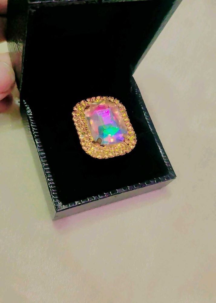 Royal Prism Glow Adjustable Ring