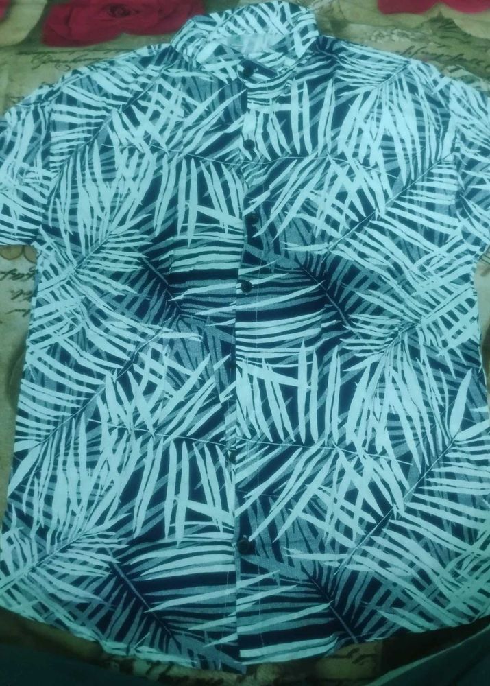 Leaf Print Casual Shorts for beach