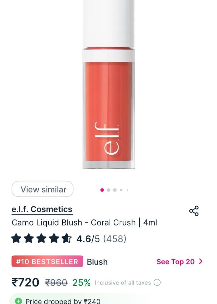 Elf Camp Liquid Blush - Coral Crush