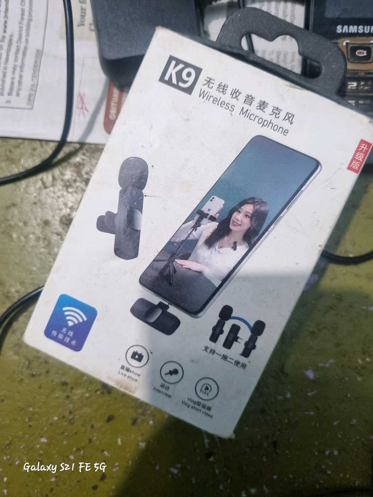 K9 Wireless 2 Mic For Podcast And Interview ,music