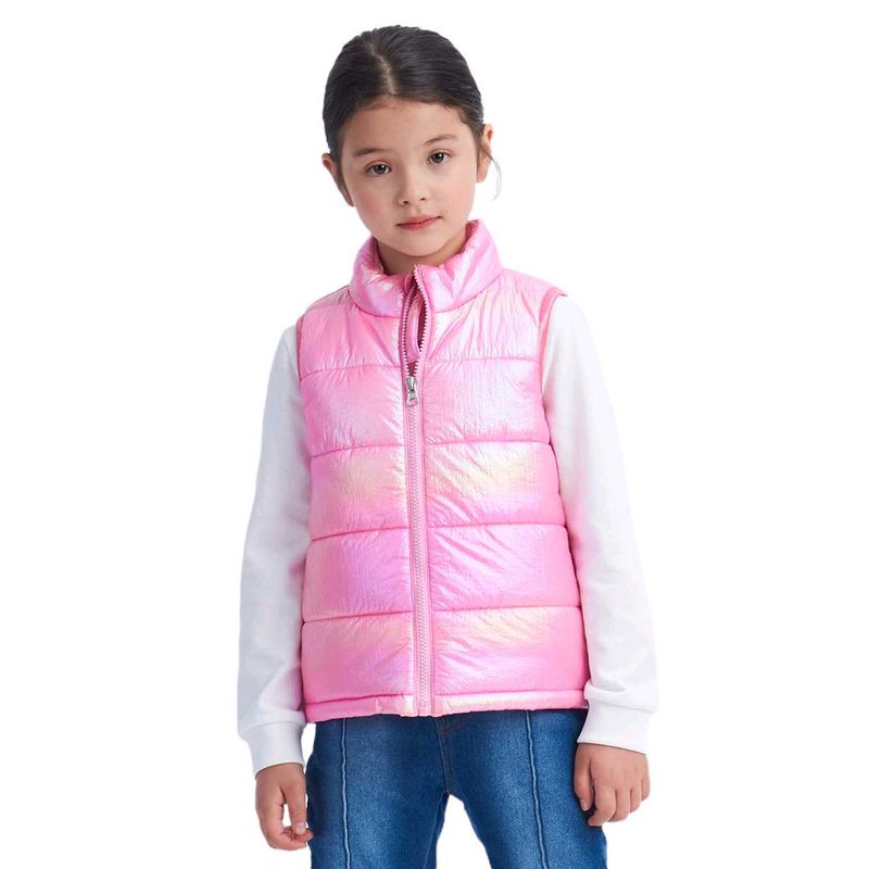 Pink Puffer Sleeveless Jacket