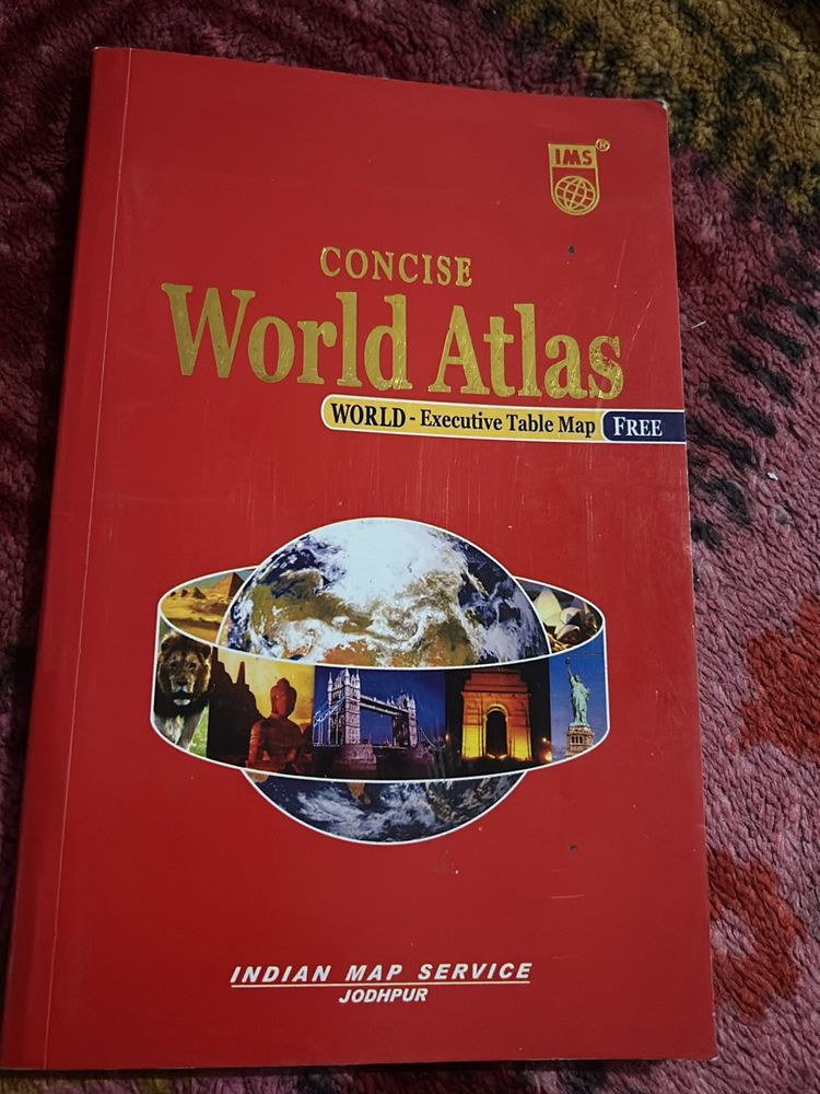 World Atlas With A Free Map