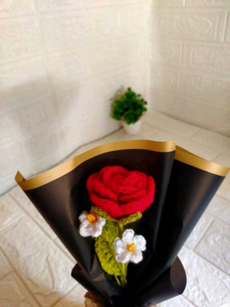 Crochet Rose Bouquet