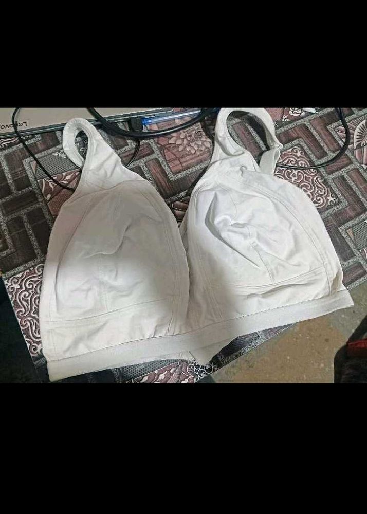 Comfortable White Bra combo of 2