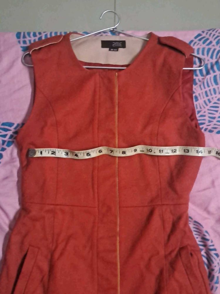 Classic Rust Colour Bodycon Dress