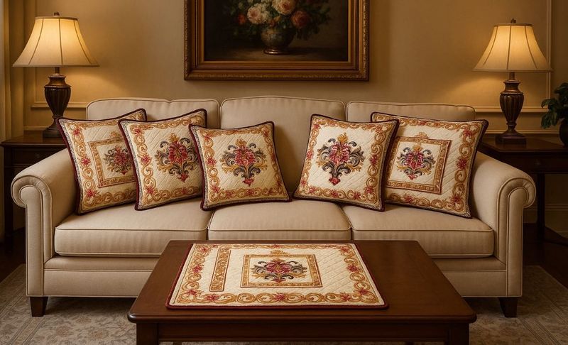 Set Of 5 Cushion Covers
