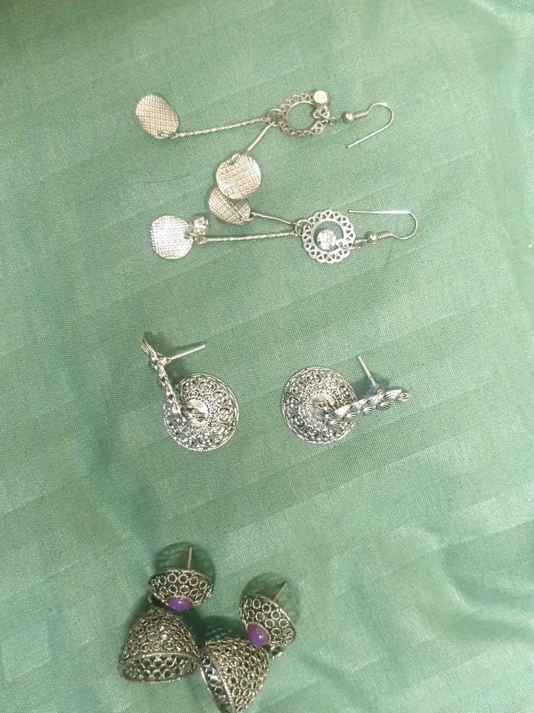 Earring Set - Silver Tone