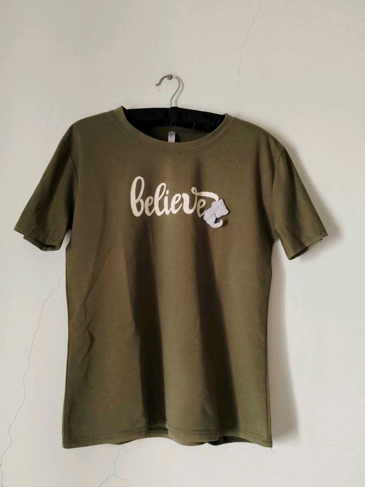 Olive Women Trendy T-shirt
