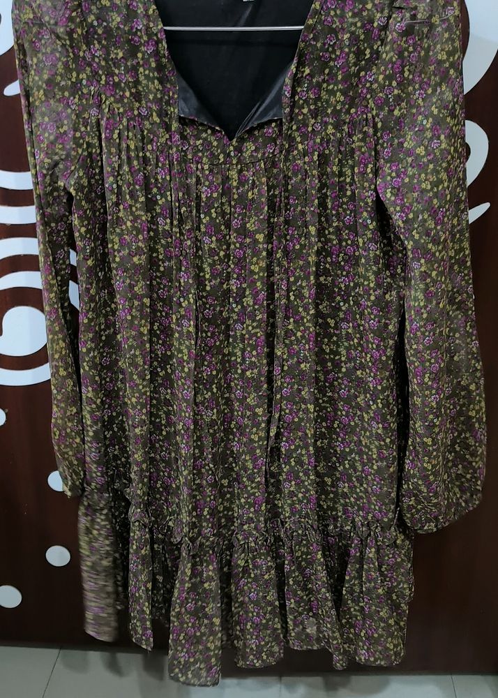Floral Print Multicolour Top For Women