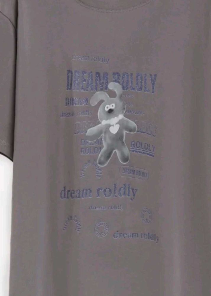 Cotton Grey tshirt For Both Men And Women