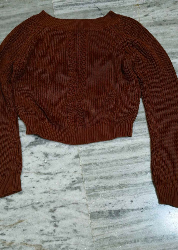 Brown Knit Sweater
