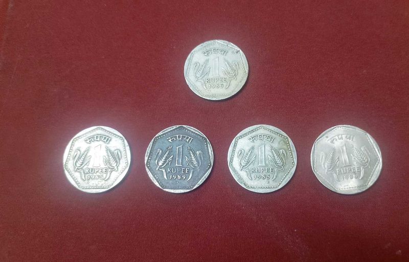Rare Old One Rupees Coins