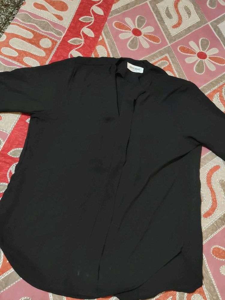 Elegant Black Tunic Top