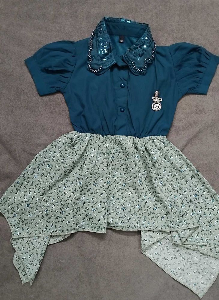 New Cute Girl's Dress - Floral Skirt