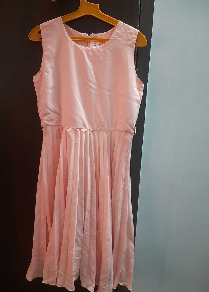 Sleeveless Pink Frock