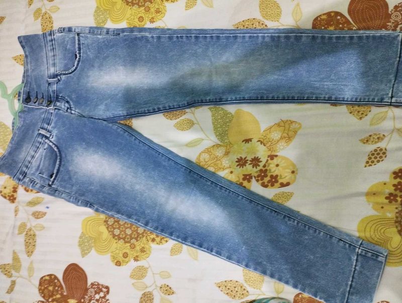 Acid Wash Denim Jeans