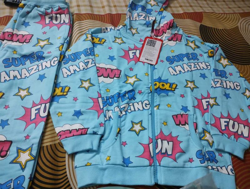 babyhug semi winter and nightwear set