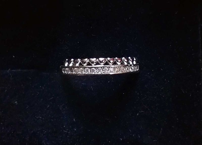 Diamond &amp; Heart Stackable Rings