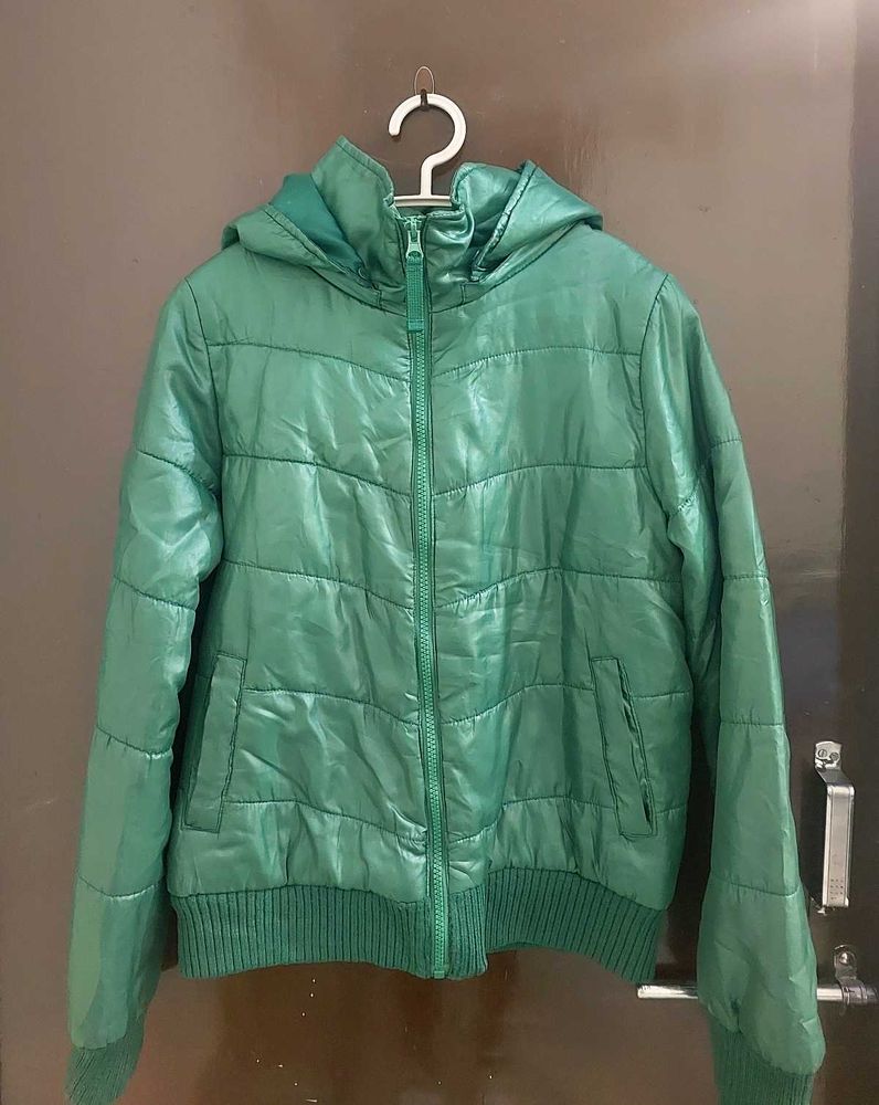 Unisex Green Hooded jacket