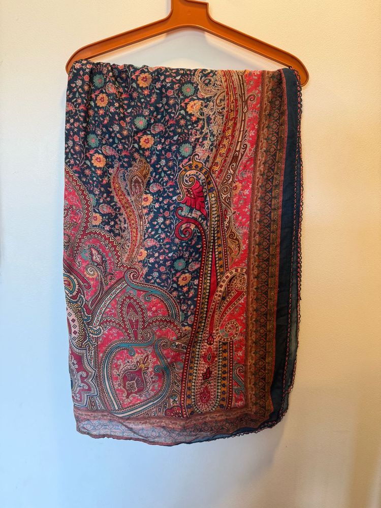 Paisley Print Scarf Cotton